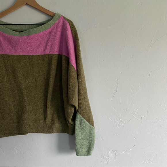 Free People Blue Monday Fleece Pullover - Picture 4 of 12